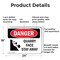 Signmission Quarry Face Stay Away, 24 in W x Rectangle, Aluminum OS-2PACK-DS-A-1824-L-1890 - alternate 4